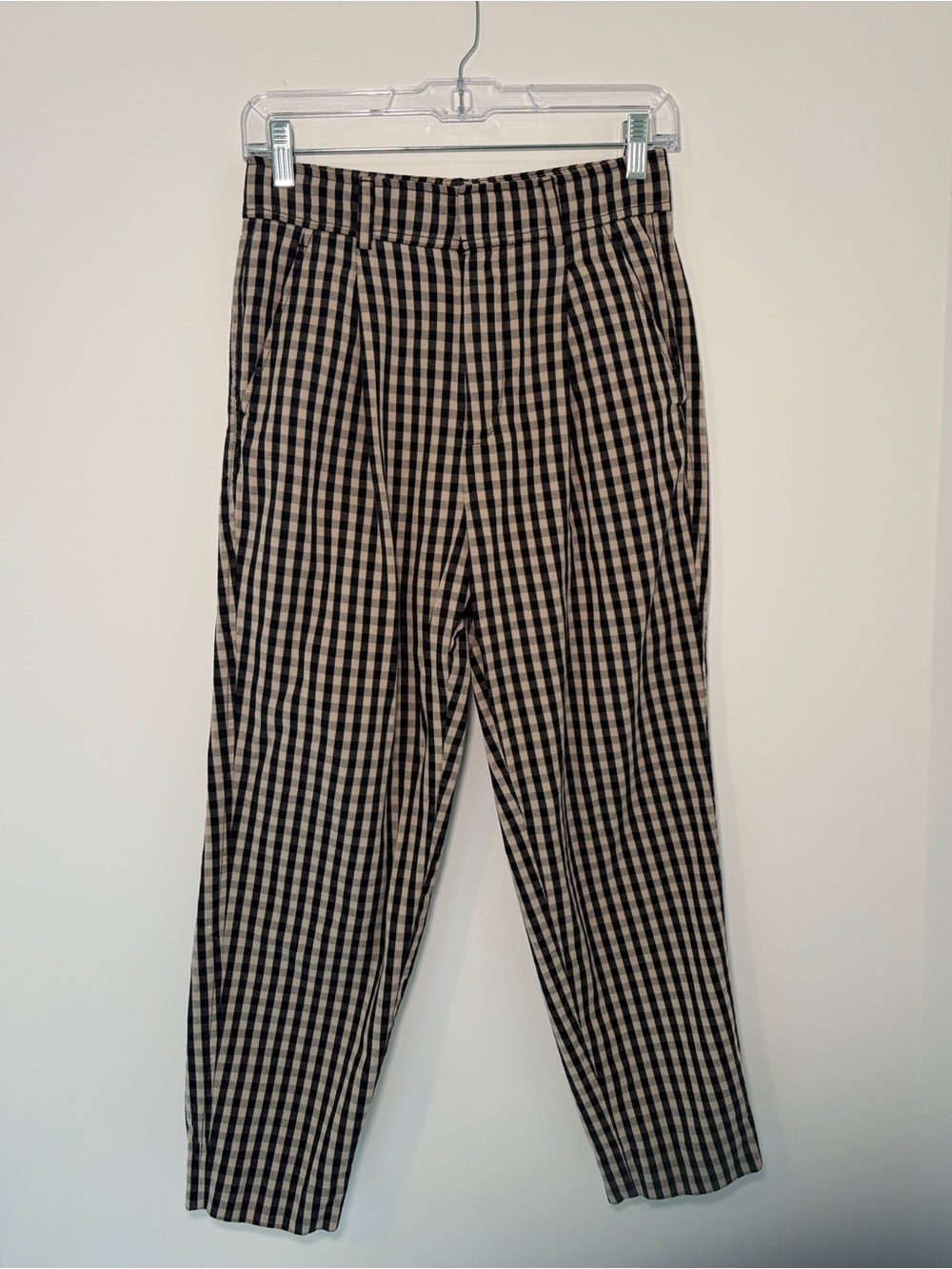 Black and Cream Gingham Women’s Pants